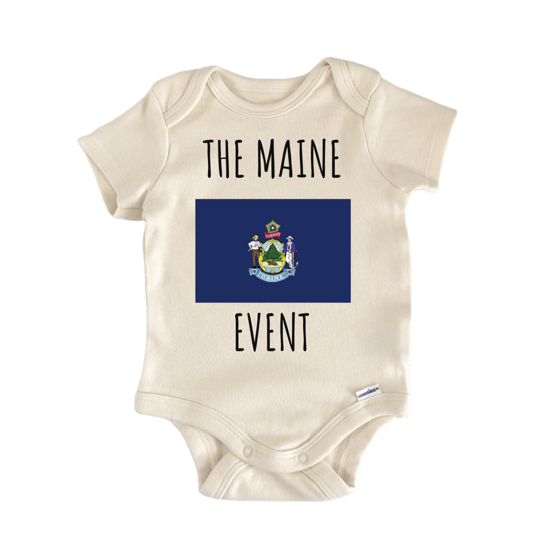 Maine State Flag Baby Gift Baby Onesie®