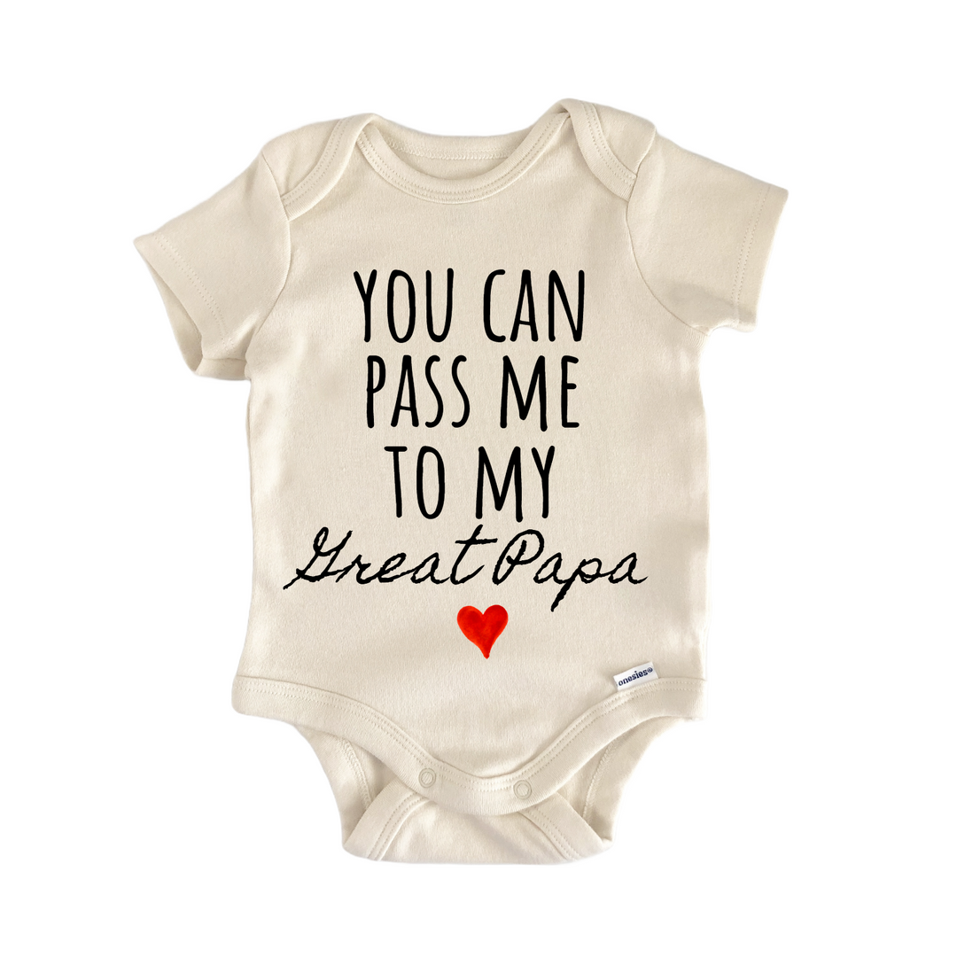 Great Papa Announcement Baby Gift Baby Onesie®