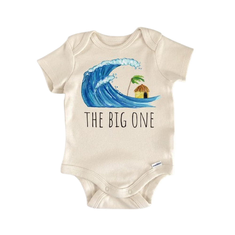 Big One Wave Birthday - Baby Boy Girl Clothes Infant Bodysuit Funny Cute Newborn  Funny Cute Onesie® | North Fork Forager LLC