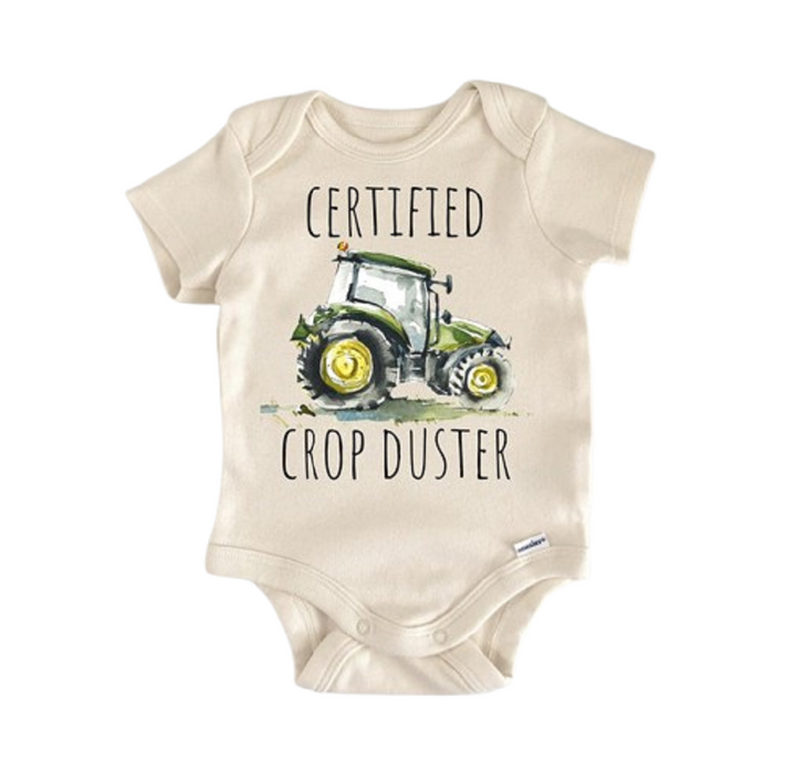 Farmhand Farmer Tractor - Baby Boy Girl Clothes Infant Bodysuit Funny Cute Newborn  Funny Cute Onesie® | North Fork Forager LLC