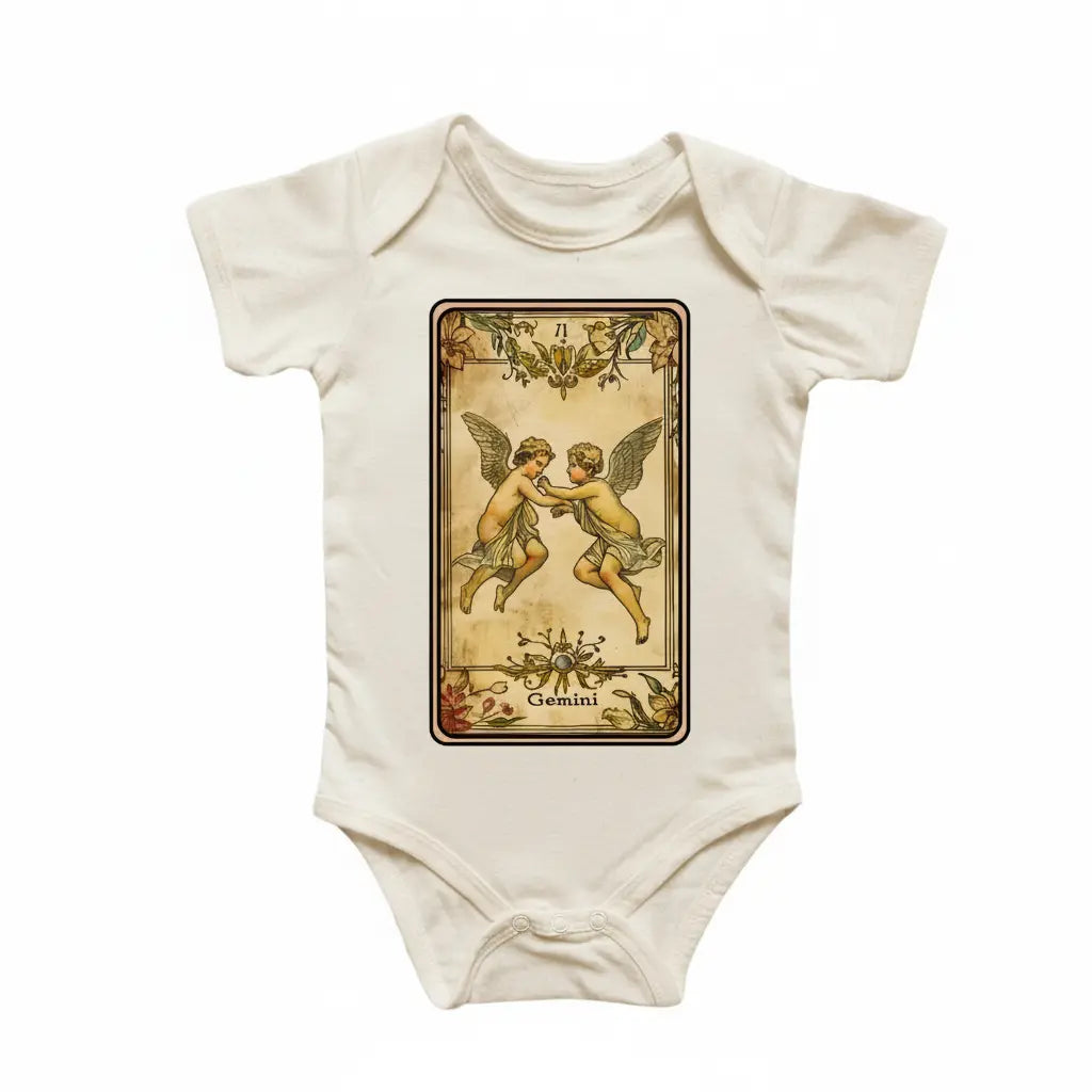 Gemini Tarot Zodiac - Baby Boy Girl Clothes Infant Bodysuit Funny Cute Newborn  Funny Cute Onesie® | North Fork Forager LLC