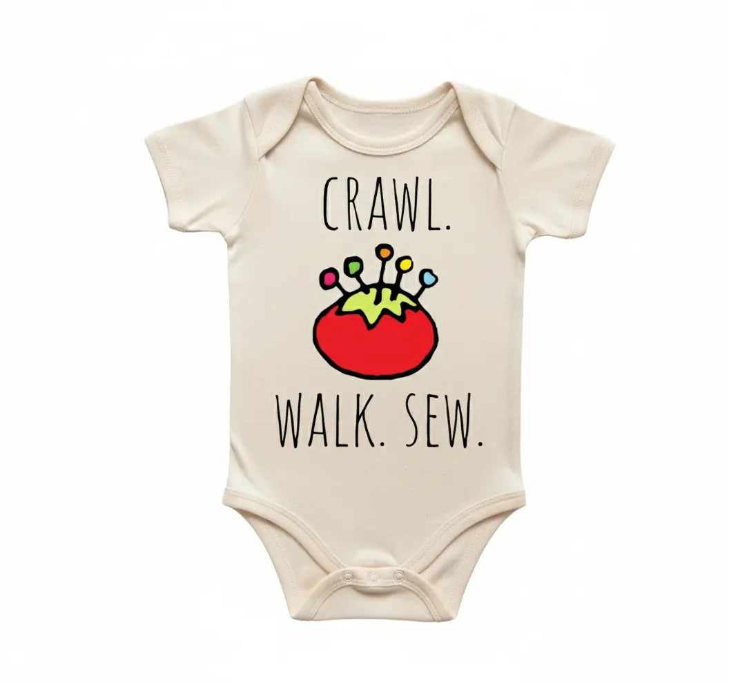Seamstress Sewing - Baby Boy Girl Clothes Infant Bodysuit Funny Cute Newborn 4  Funny Cute Onesie® | North Fork Forager LLC