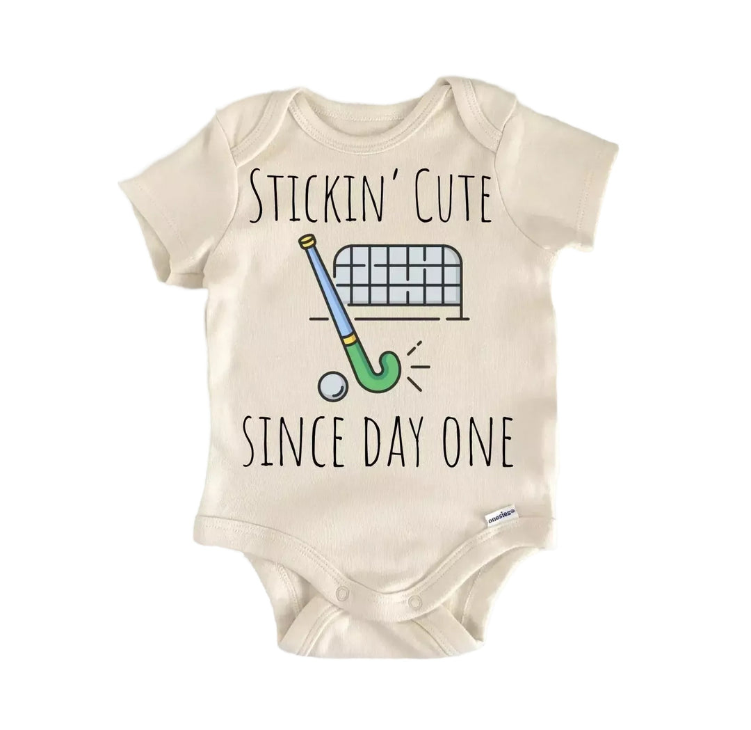 Field Hockey - Baby Boy Girl Clothes Infant Bodysuit Funny Cute  Funny Cute Onesie® | North Fork Forager LLC