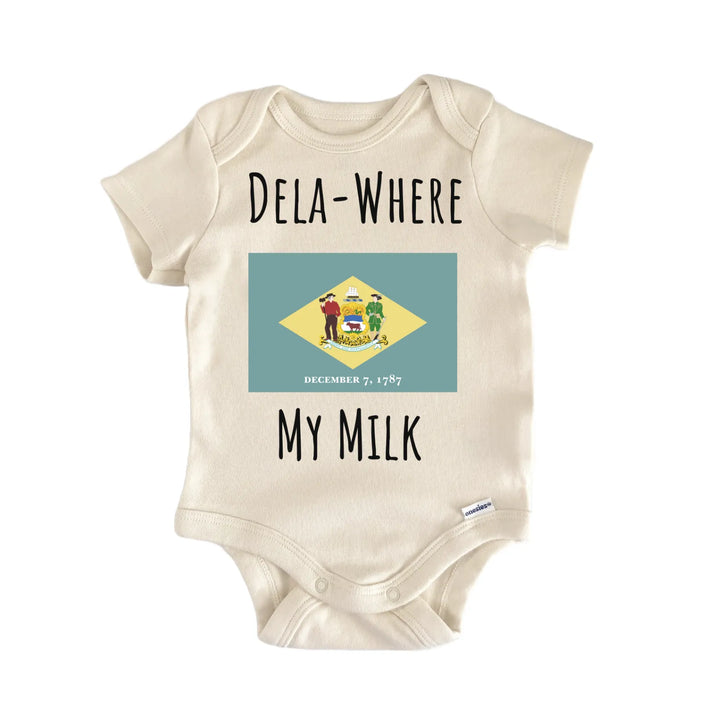 Delaware State Flag Infant Gift Baby Bodysuit