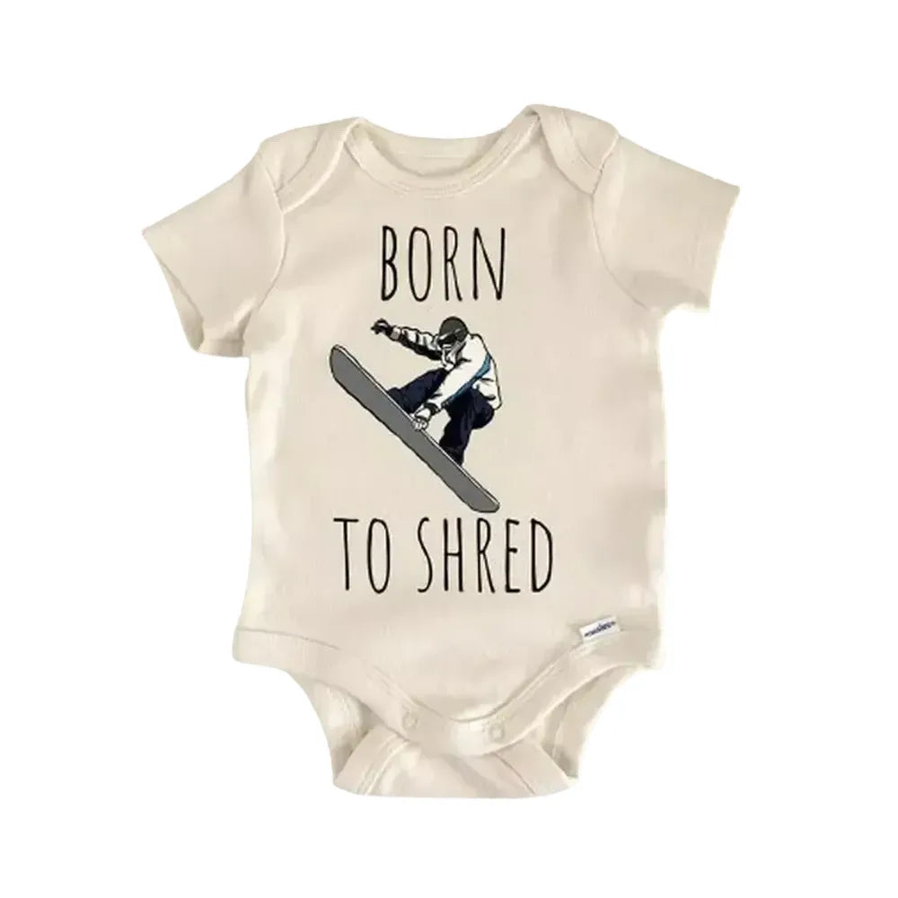 Snowboarding Snowboard Snow Sports - Baby Boy Girl Clothes Infant Bodysuit Funny Cute  Funny Cute Onesie® | North Fork Forager LLC