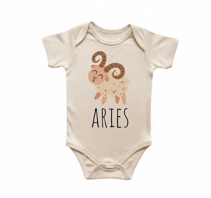 Aries Zodiac - Baby Boy Girl Clothes Infant Bodysuit Funny Cute Newborn 2  Funny Cute Onesie® | North Fork Forager LLC