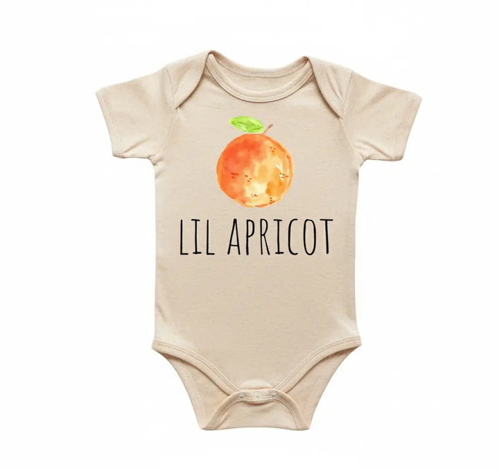 Apricot Orange - Baby Boy Girl Clothes Infant Bodysuit Funny Cute Newborn  Funny Cute Onesie® | North Fork Forager LLC