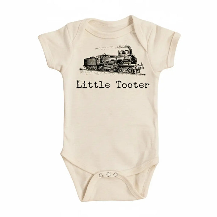 Train Little Tooter - Baby Boy Girl Clothes Infant Onesie® Funny Cute Newborn GS1  Funny Cute Onesie® | North Fork Forager LLC