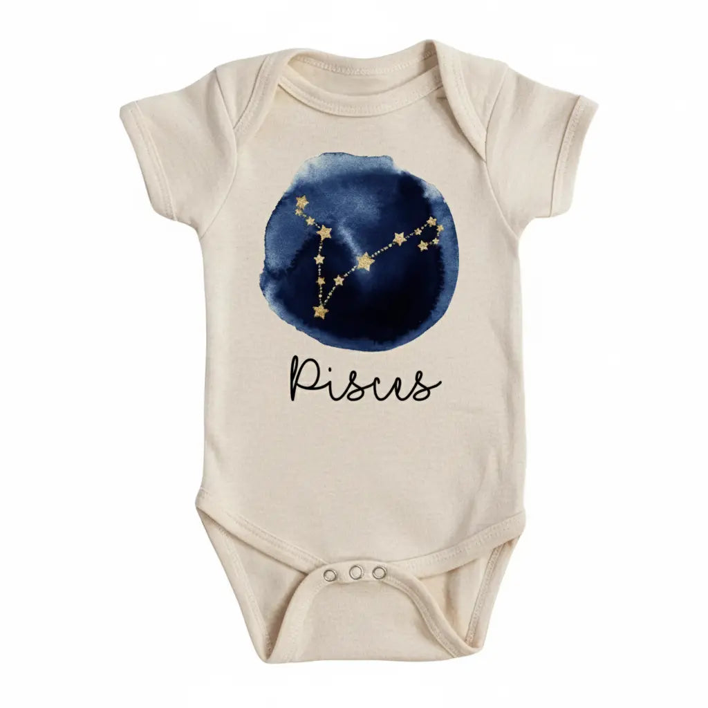 Pisces Zodiac  - Baby Boy Girl Clothes Infant Onesie® Funny Cute Newborn GS1  Funny Cute Onesie® | North Fork Forager LLC