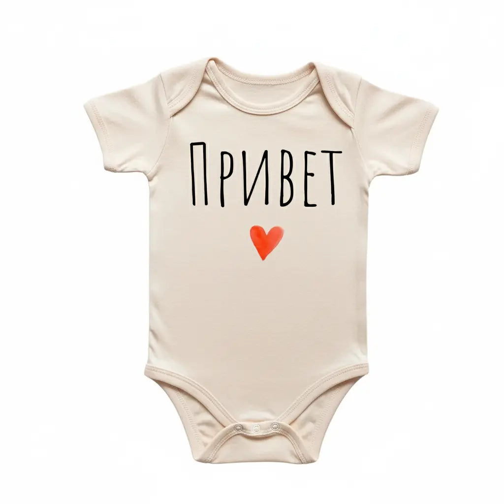 Russian Soviet - Baby Boy Girl Clothes Infant Bodysuit Funny Cute Newborn  Funny Cute Onesie® | North Fork Forager LLC