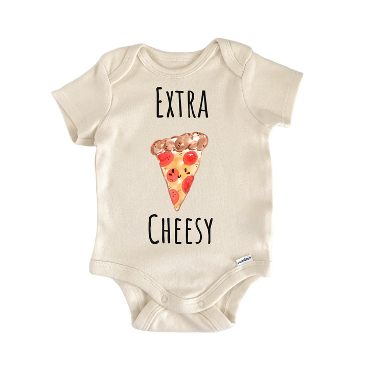 Extra Cheesy Pizza Italian Food Baby Gift Baby Onesie®