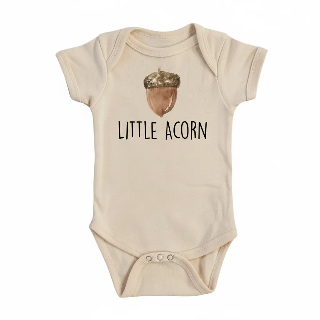 Little Acorn Oak - Baby Boy Girl Clothes Infant Onesie® Funny Cute Newborn GS1  Funny Cute Onesie® | North Fork Forager LLC