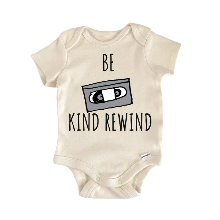 Rewind VHS 80s 90s Movie Store Baby Gift Baby Bodysuit
