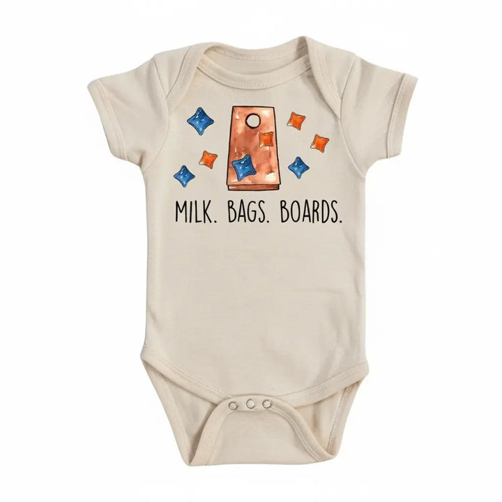 Cornhole Milk Bags - Baby Boy Girl Clothes Infant Onesie® Funny Cute Newborn GS1  Funny Cute Onesie® | North Fork Forager LLC