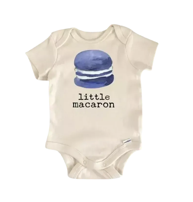 Macaron Baking French - Baby Boy Girl Clothes Infant Bodysuit Funny Cute Newborn  Funny Cute Onesie® | North Fork Forager LLC