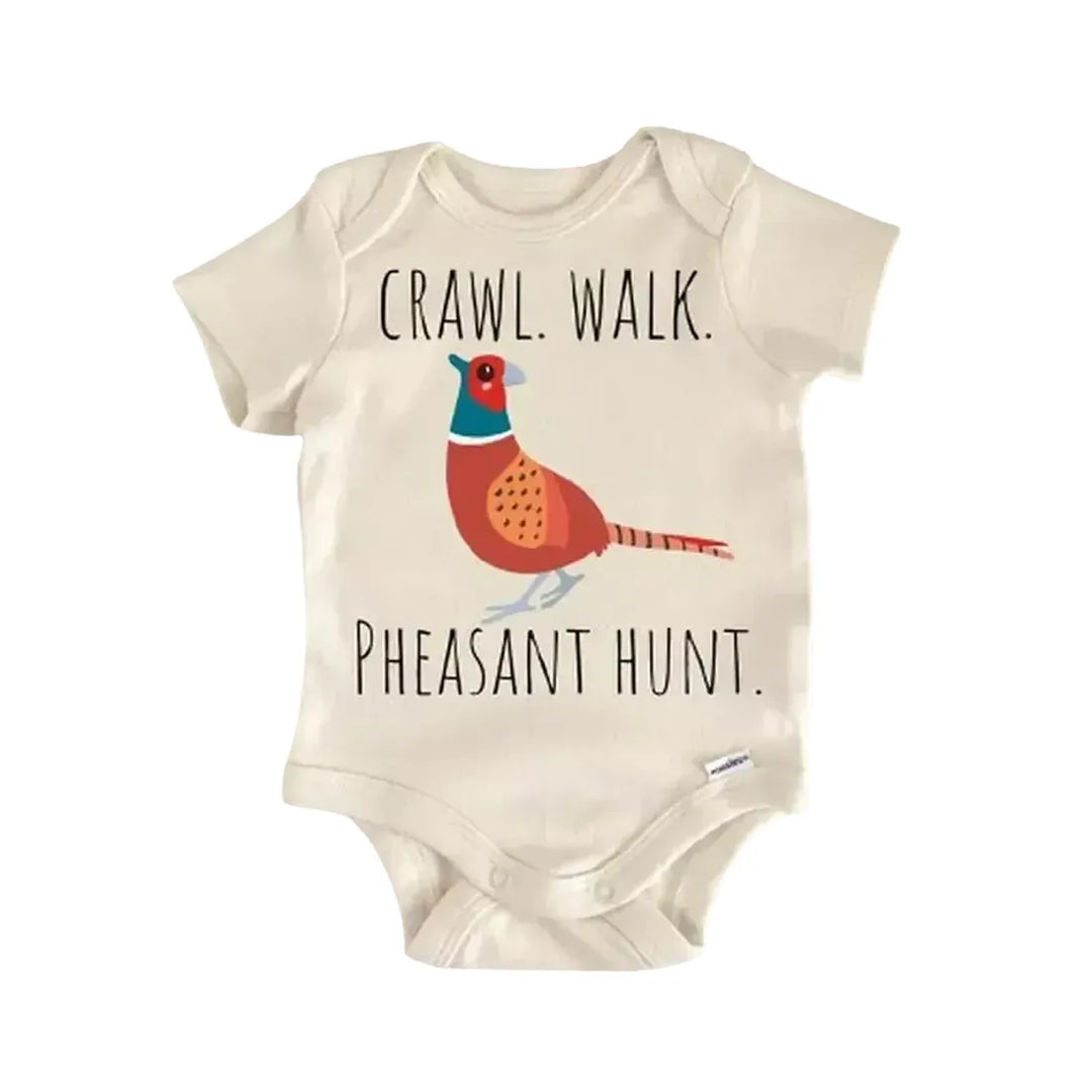 Pheasant Duck Hunter - Baby Boy Girl Clothes Infant Onesie® Funny Cute Newborn GS1  Funny Cute Onesie® | North Fork Forager LLC