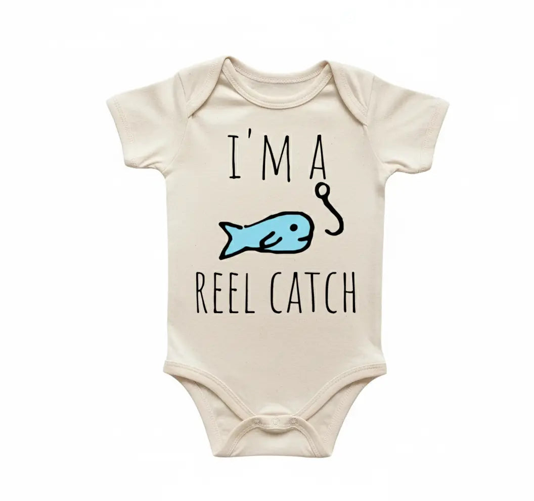 Fishing Fisherman - Baby Boy Girl Clothes Infant Bodysuit Funny Cute Newborn  3  Funny Cute Onesie® | North Fork Forager LLC
