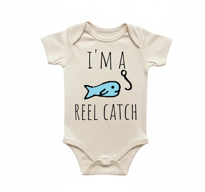 Fishing Fisherman - Baby Boy Girl Clothes Infant Bodysuit Funny Cute Newborn  3  Funny Cute Onesie® | North Fork Forager LLC