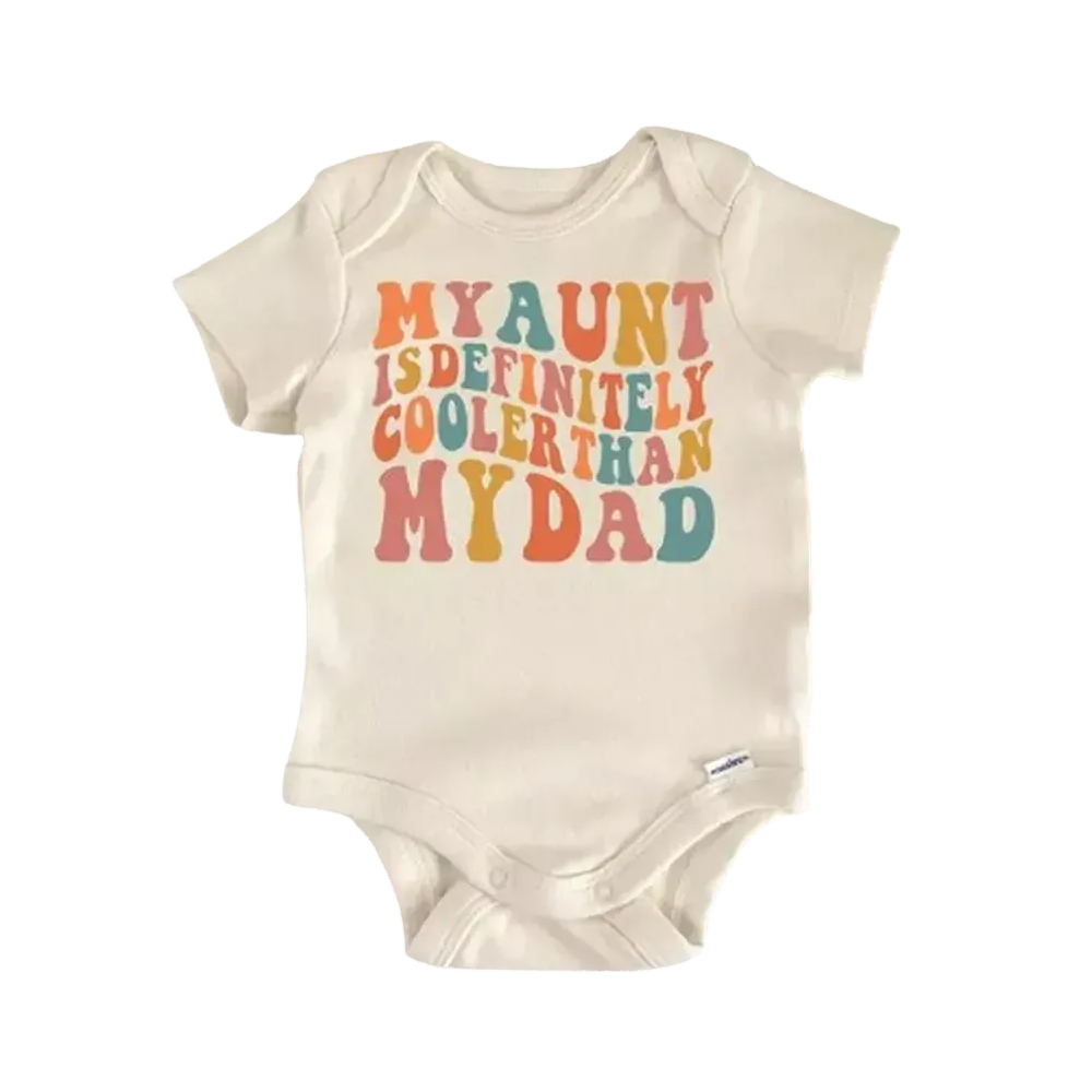 My Aunt - Baby Boy Girl Clothes Infant Bodysuit Funny Cute Newborn  Funny Cute Onesie® | North Fork Forager LLC