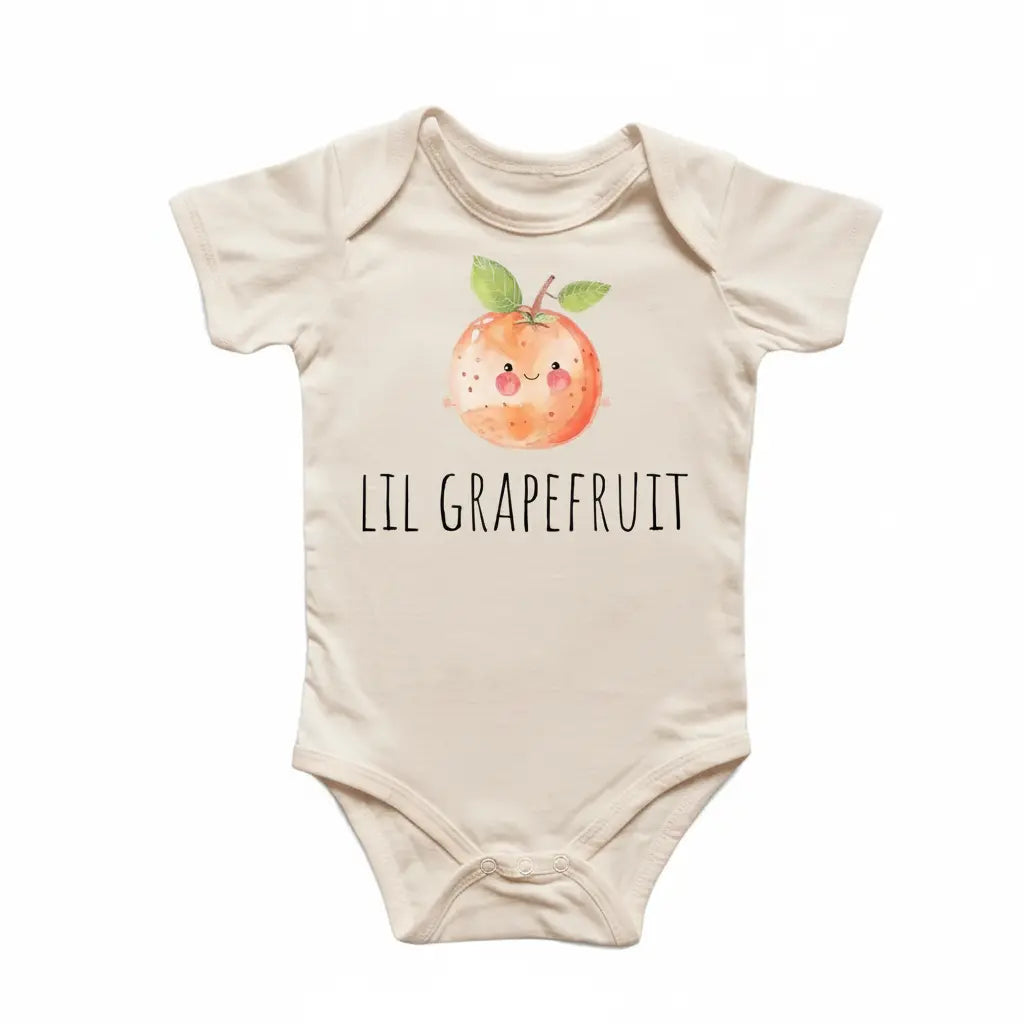 Grapefruit Fruit - Baby Boy Girl Clothes Infant Onesie® Funny Cute Newborn GS1  Funny Cute Onesie® | North Fork Forager LLC