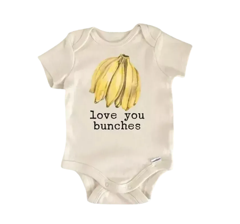 Banana Bunch Monkey - Baby Boy Girl Clothes Infant Bodysuit Funny Cute Newborn  Funny Cute Onesie® | North Fork Forager LLC