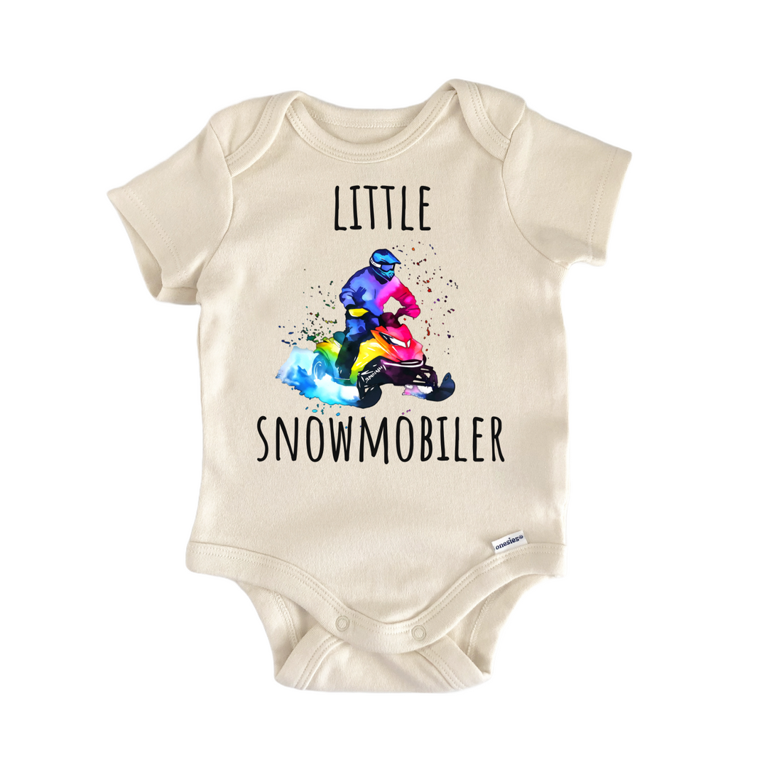 Snowmobile Winter Snow Baby Gift Baby Onesie®