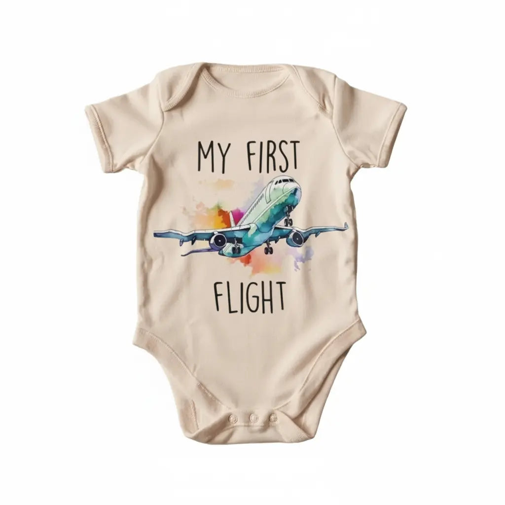 Travel Airplane First - Baby Boy Girl Clothes Infant Bodysuit Funny Cute Newborn  Funny Cute Onesie® | North Fork Forager LLC