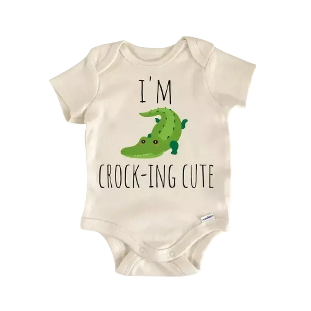 Crocodile Alligator Reptile - Baby Boy Girl Clothes Infant Bodysuit Funny Cute Newborn  Funny Cute Onesie® | North Fork Forager LLC