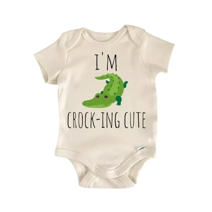 Crocodile Alligator Reptile - Baby Boy Girl Clothes Infant Bodysuit Funny Cute Newborn  Funny Cute Onesie® | North Fork Forager LLC