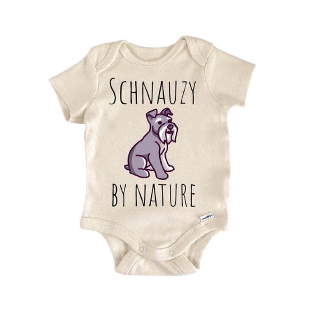 Miniature Schnauzer Dog - Baby Boy Girl Clothes Infant Bodysuit Funny Cute Newborn  Funny Cute Onesie® | North Fork Forager LLC