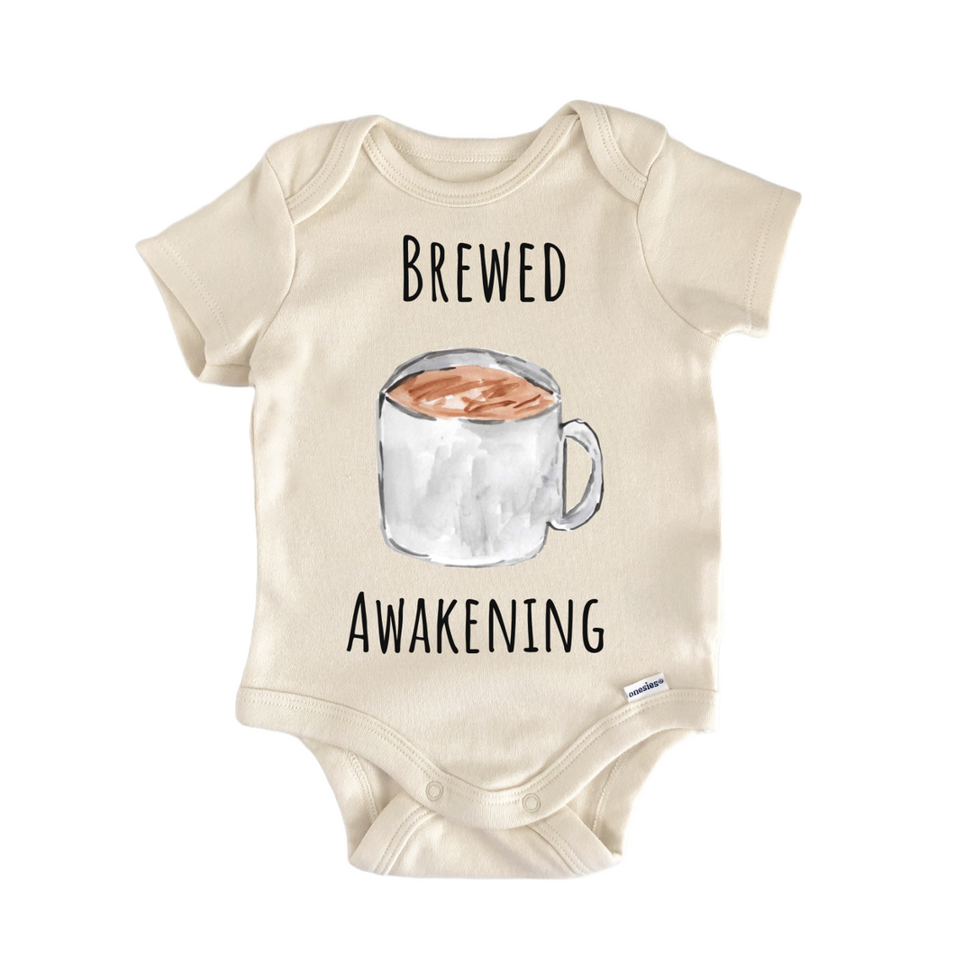 Coffee Brew Espresso Bean Baby Gift Baby Onesie®