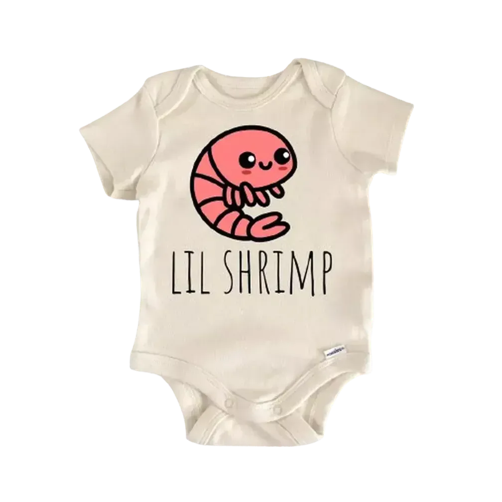 Shrimp Seafood Fish - Baby Boy Girl Clothes Infant Bodysuit Funny Cute Newborn  Funny Cute Onesie® | North Fork Forager LLC