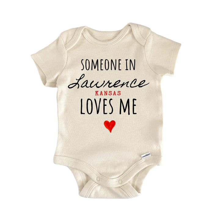 Lawrence Kansas Baby Gift Baby Bodysuit