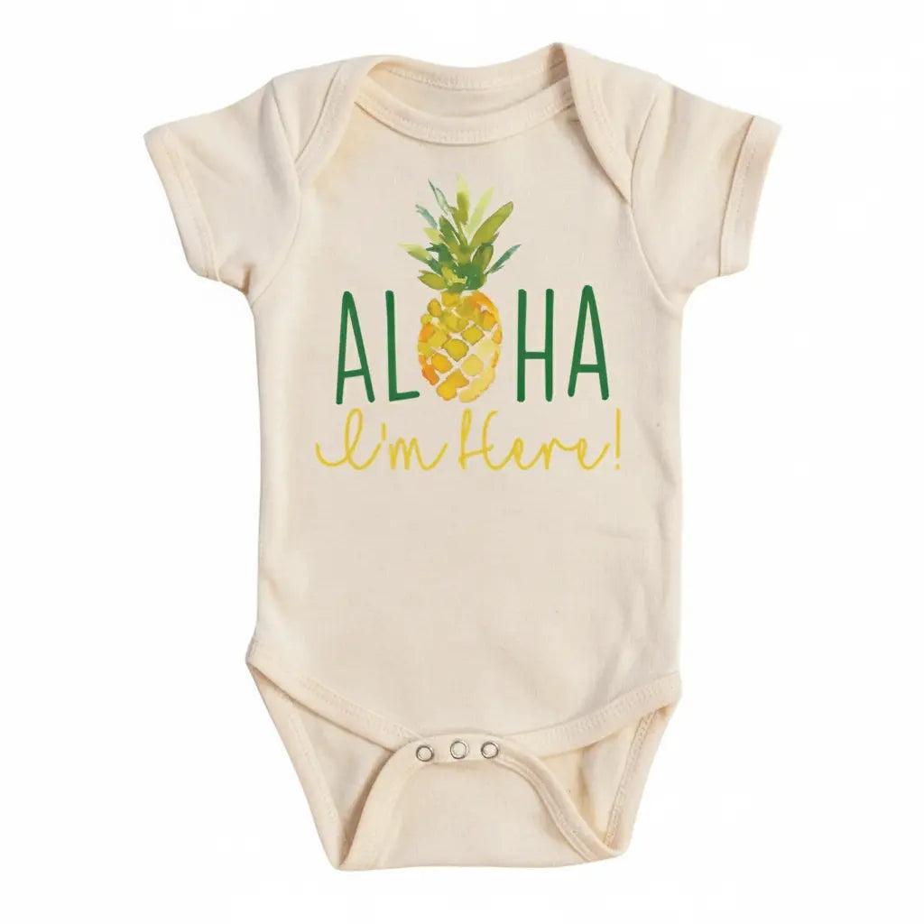 Pineapple Aloha - Baby Boy Girl Clothes Infant Onesie® Funny Cute Newborn 1A GS1  Funny Cute Onesie® | North Fork Forager LLC