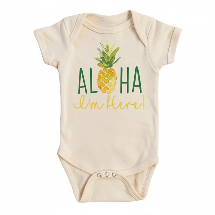 Pineapple Aloha - Baby Boy Girl Clothes Infant Onesie® Funny Cute Newborn 1A GS1  Funny Cute Onesie® | North Fork Forager LLC