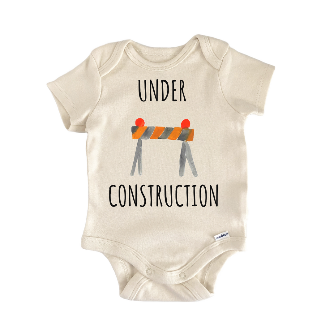 Under Construction Contractor Builder Infant Gift Baby Bodysuit