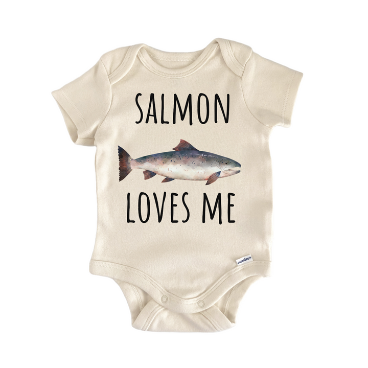 Atlantic Salmon Freshwater Fishing Baby Gift Baby Onesie®