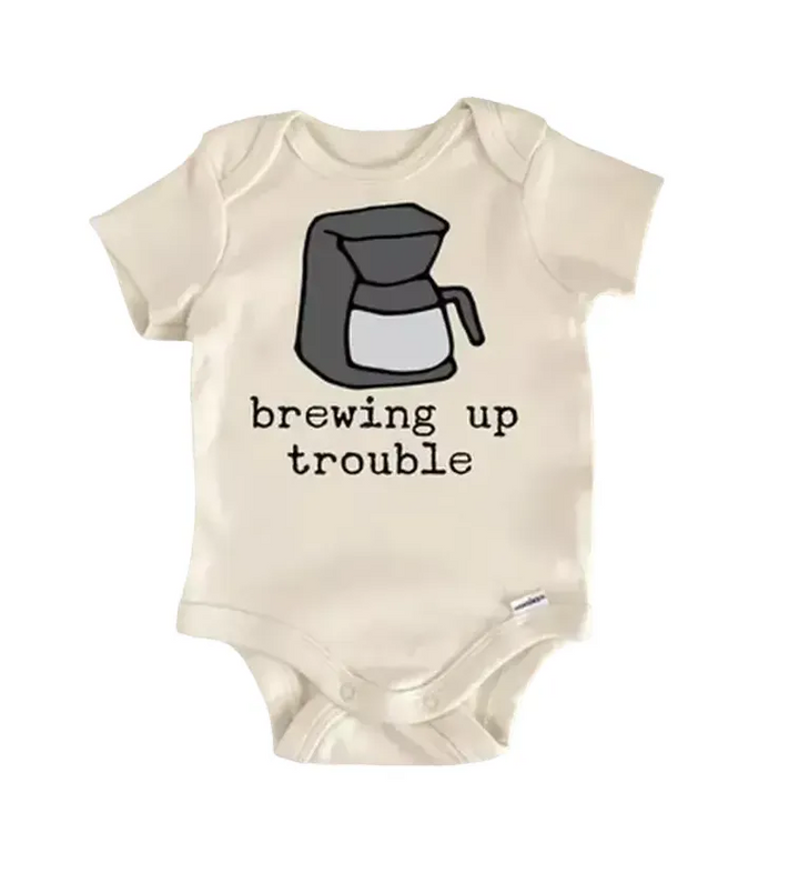 Coffee Pot Brew  - Baby Boy Girl Clothes Infant Bodysuit Funny Cute Newborn  Funny Cute Onesie® | North Fork Forager LLC
