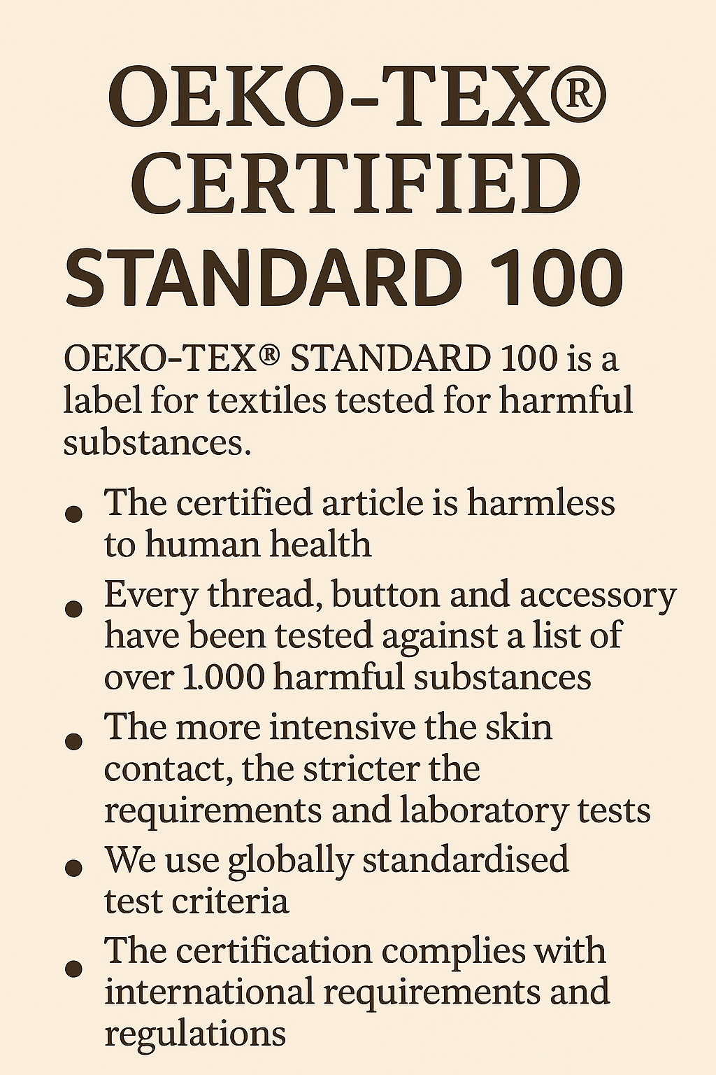 Oeko-Text® Standard 100