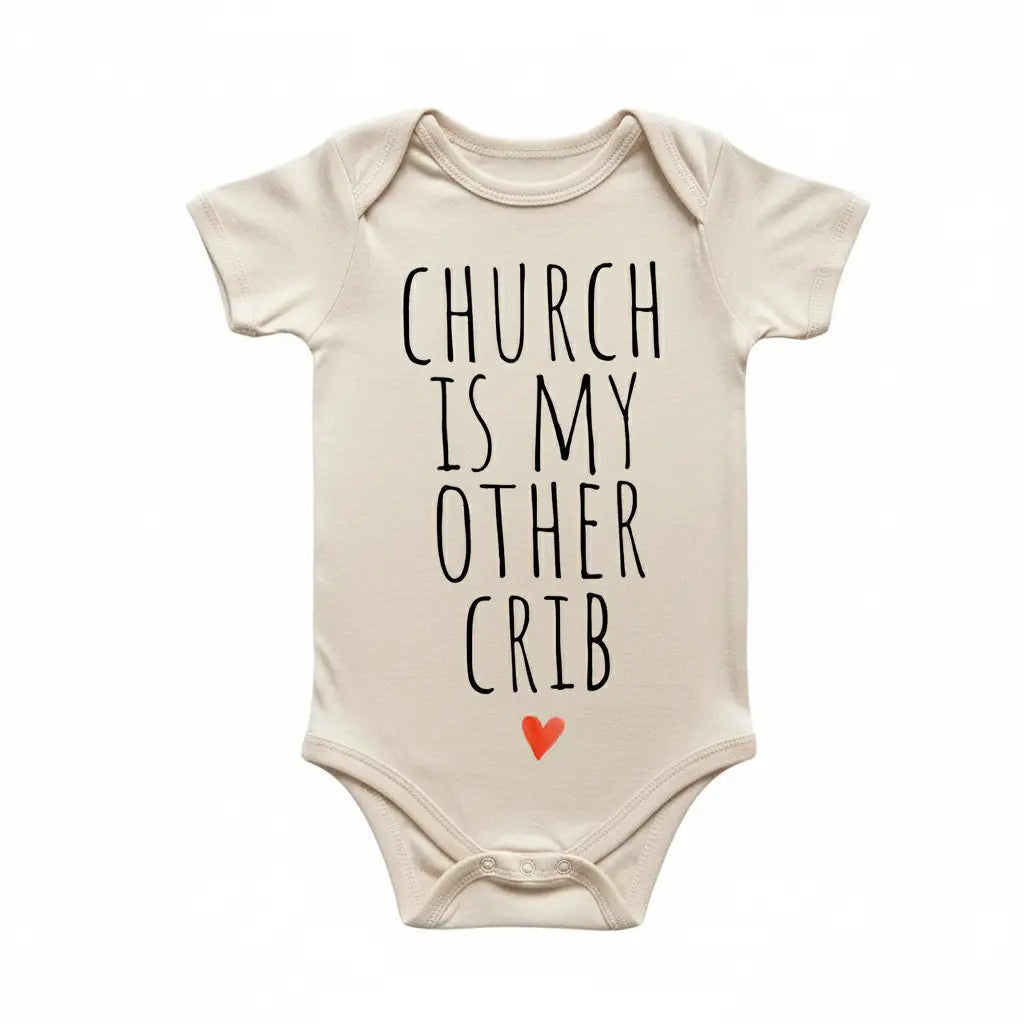 Church Crib Religious - Baby Boy Girl Clothes Infant Bodysuit Funny Cute Newborn  Funny Cute Onesie® | North Fork Forager LLC