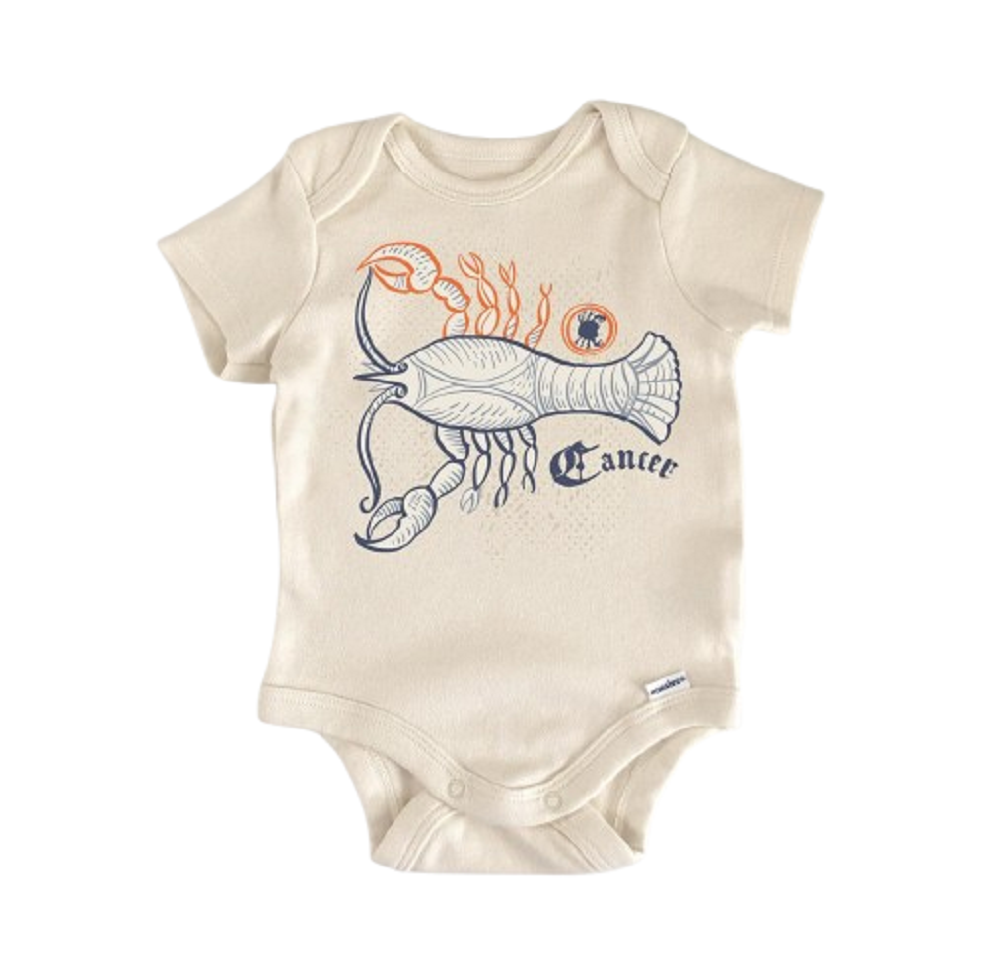 Cancer Zodiac Constellation - Baby Boy Girl Clothes Infant Bodysuit Funny Cute  Funny Cute Onesie® | North Fork Forager LLC