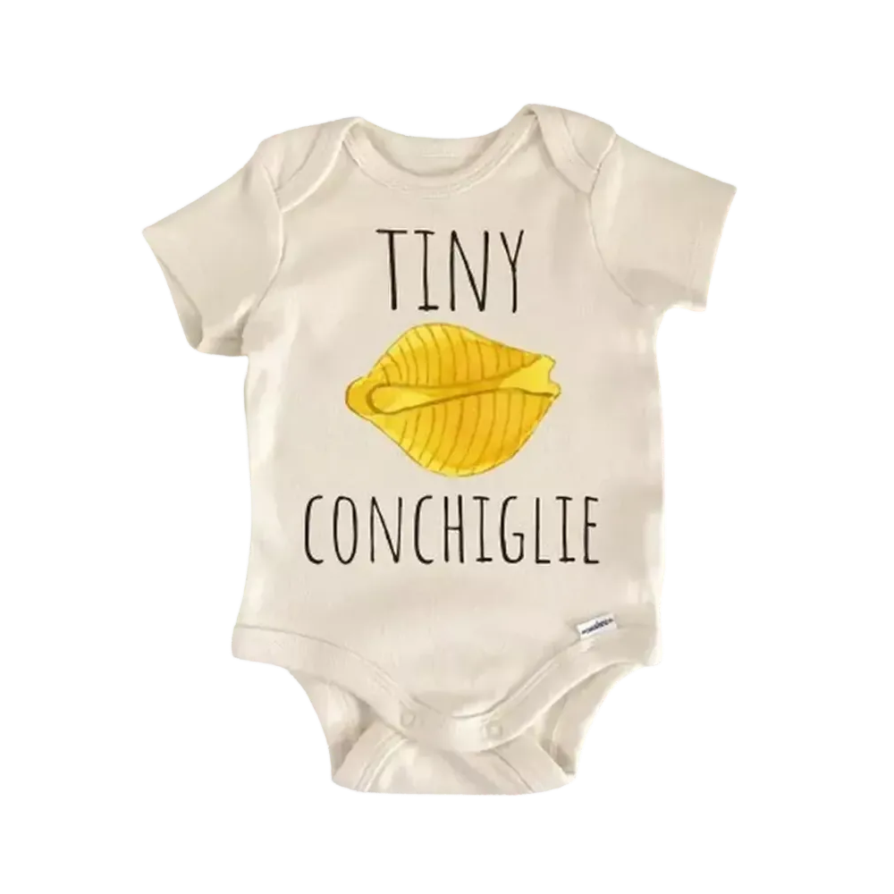 Italian Pasta Conchiglie - Baby Boy Girl Clothes Infant Bodysuit Funny Cute Newborn  Funny Cute Onesie® | North Fork Forager LLC