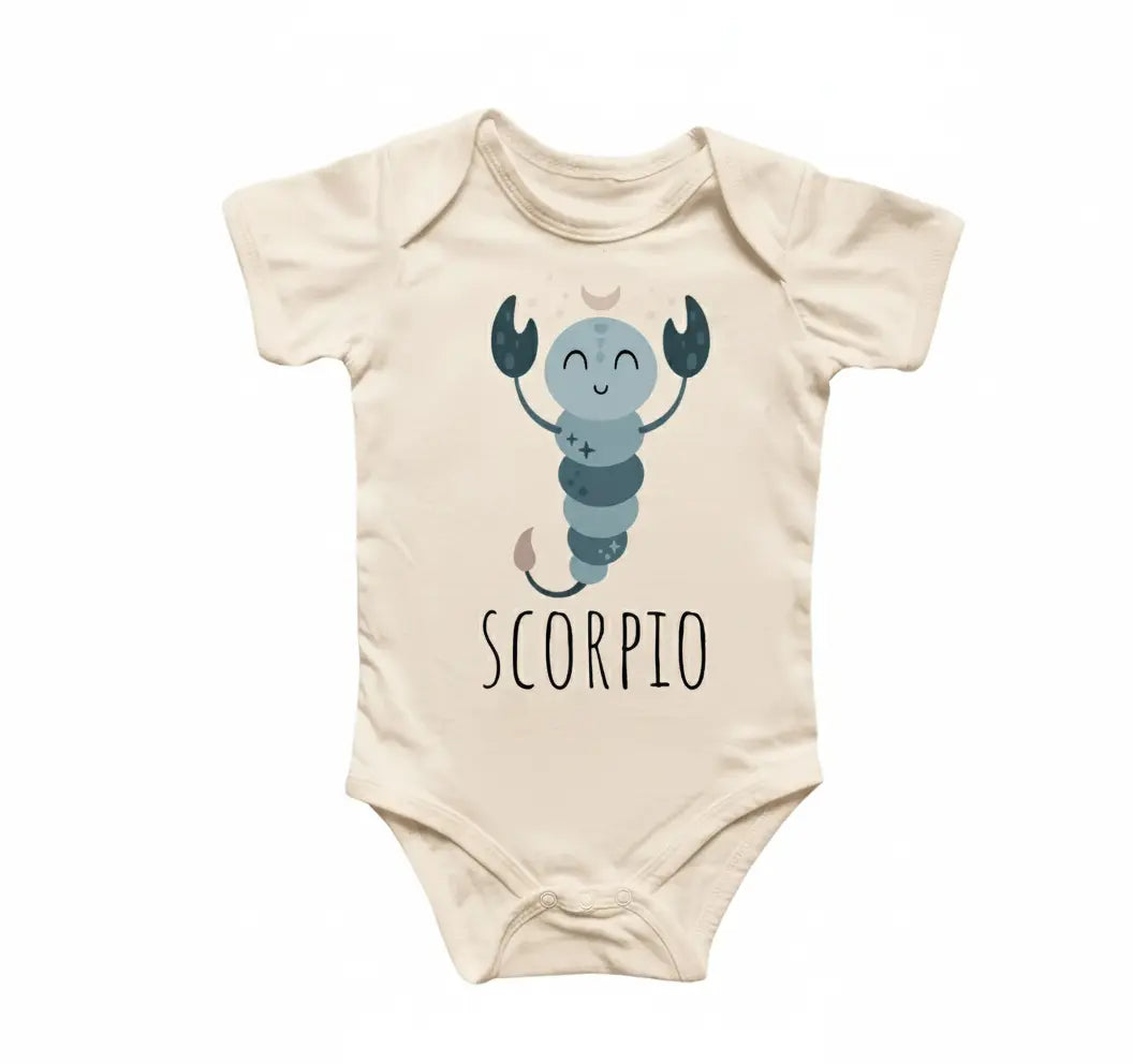 Scorpio Zodiac - Baby Boy Girl Clothes Infant Bodysuit Funny Cute Newborn 2  Funny Cute Onesie® | North Fork Forager LLC