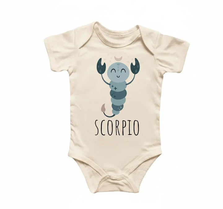 Scorpio Zodiac - Baby Boy Girl Clothes Infant Bodysuit Funny Cute Newborn 2  Funny Cute Onesie® | North Fork Forager LLC