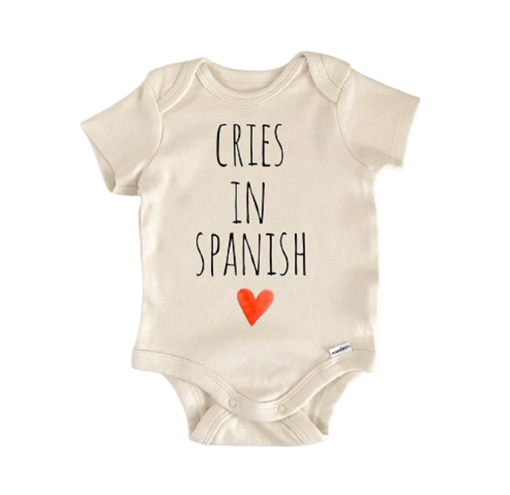 Spanish Mexican - Baby Boy Girl Clothes Infant Bodysuit Funny Cute Newborn  Funny Cute Onesie® | North Fork Forager LLC