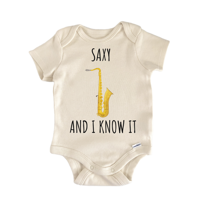 Saxophone Brass Instrument Band Baby Gift Baby Onesie®