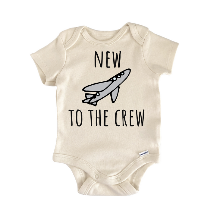New To The Crew Airplane Pilot Baby Gift Baby Onesie®