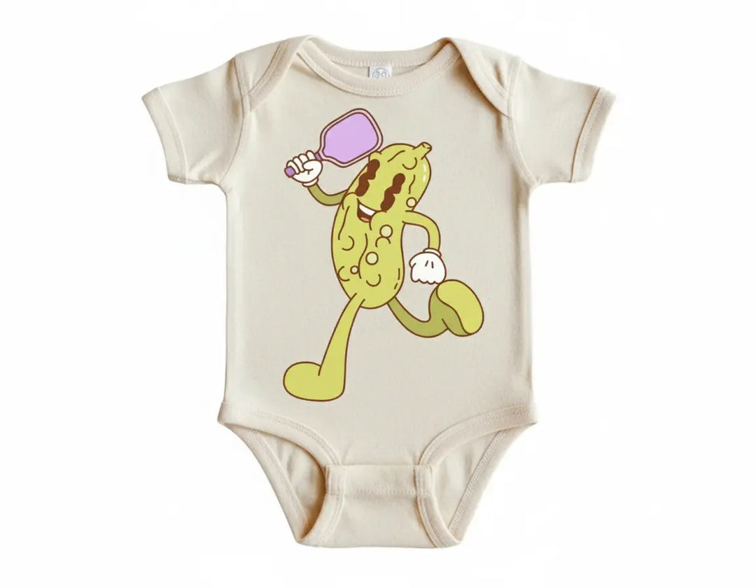 Pickleball Pickle Retro - Baby Boy Girl Clothes Infant Bodysuit Funny Cute Newborn  Funny Cute Onesie® | North Fork Forager LLC