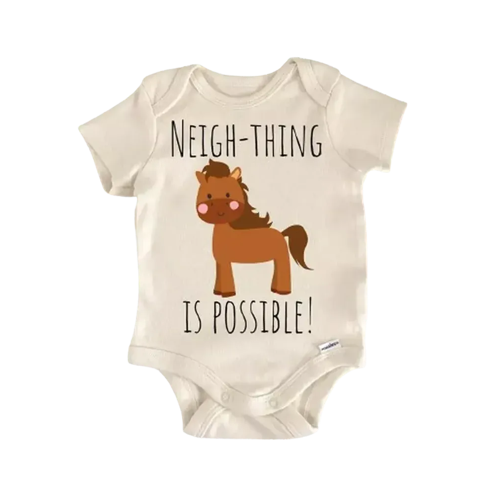 Horse Equestrian - Baby Boy Girl Clothes Infant Bodysuit Funny Cute Newborn  Funny Cute Onesie® | North Fork Forager LLC