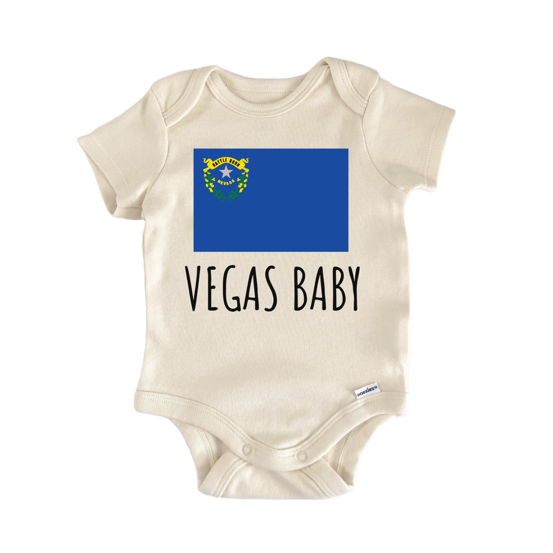 Nevada Las Vegas State Flag Baby Gift Baby Onesie®